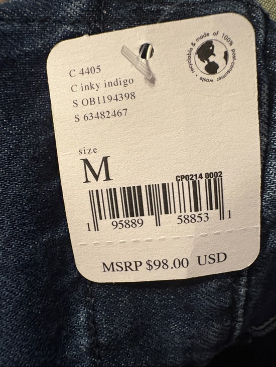 Free People NWT We The Free Ziggy Denim Overalls Size M Short Version - Picture 14 of 15